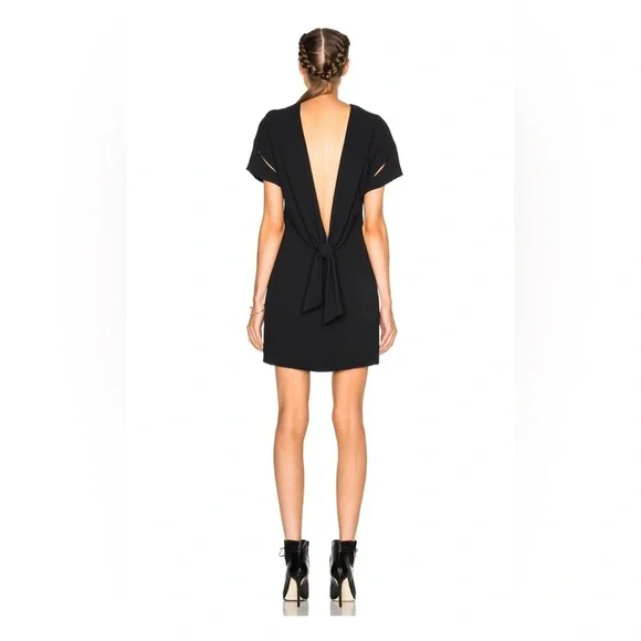 IRO Hilda Cut Out Shift Open Back Dress Black - Picture 2 of 12